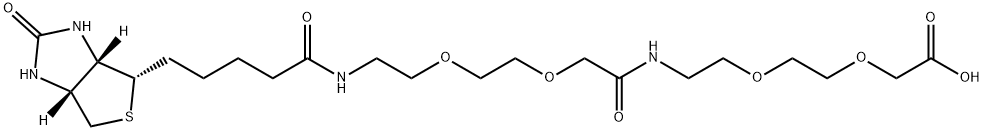 8-(8-BIOTINYLAMINO-3,6-DIOXA-OCTANOYLAMINO)-3,6-DIOXA-OCTANOIC ACID Struktur