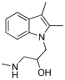 1-(2,3-DIMETHYL-INDOL-1-YL)-3-METHYLAMINO-PROPAN-2-OL Struktur