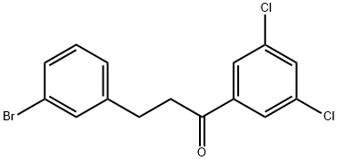 3-(3-BROMOPHENYL)-3',5'-DICHLOROPROPIOPHENONE Struktur