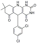 5-(2,4-DICHLOROPHENYL)-8,8-DIMETHYL-5,8,9,10-TETRAHYDROPYRIMIDO[4,5-B]QUINOLINE-2,4,6(1H,3H,7H)-TRIONE Struktur