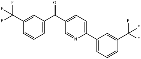 [3-(TRIFLUOROMETHYL)PHENYL](6-[3-(TRIFLUOROMETHYL)PHENYL]-3-PYRIDINYL)METHANONE Struktur