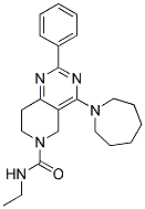 4-AZEPAN-1-YL-2-PHENYL-7,8-DIHYDRO-5H-PYRIDO[4,3-D]PYRIMIDINE-6-CARBOXYLIC ACID ETHYLAMIDE Struktur