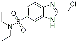 2-CHLOROMETHYL-3H-BENZOIMIDAZOLE-5-SULFONIC ACID DIETHYLAMIDE Struktur