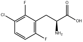 3-CHLORO-2,6-DIFLUORO-DL-PHENYLALANINE Struktur