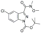 1-BOC-5-CHLORO-3-(METHOXY-METHYL-CARBAMOYL)INDAZOLE Struktur