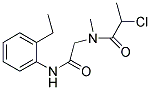 2-CHLORO-N-[2-[(2-ETHYLPHENYL)AMINO]-2-OXOETHYL]-N-METHYLPROPANAMIDE Struktur