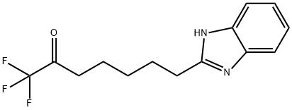 7-(1H-BENZOIMIDAZOL-2-YL)-1,1,1-TRIFLUOROHEPTAN-2-ONE Struktur