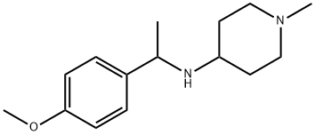 [1-(4-METHOXY-PHENYL)-ETHYL]-(1-METHYL-PIPERIDIN-4-YL)-AMINE Struktur