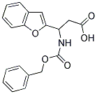 3-BENZOFURAN-2-YL-3-BENZYLOXYCARBONYLAMINO-PROPIONIC ACID Struktur