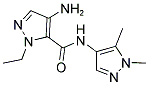 4-AMINO-2-ETHYL-2 H-PYRAZOLE-3-CARBOXYLIC ACID (1,5-DIMETHYL-1 H-PYRAZOL-4-YL)-AMIDE Struktur