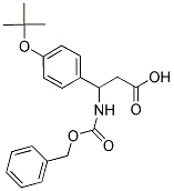 3-BENZYLOXYCARBONYLAMINO-3-(4-TERT-BUTOXY-PHENYL)-PROPIONIC ACID Struktur