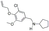 N-[4-(ALLYLOXY)-3-CHLORO-5-METHOXYBENZYL]-N-CYCLOPENTYLAMINE Struktur