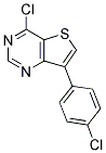 4-CHLORO-7-(4-CHLOROPHENYL)THIENO[3,2-D]PYRIMIDINE Struktur