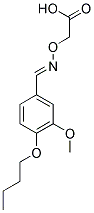 (4-BUTOXY-3-METHOXY-BENZYLIDENEAMINOOXY)-ACETIC ACID Struktur