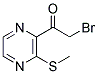 2-BROMO-1-(3-METHYLSULFANYL-PYRAZIN-2-YL)-ETHANONE Struktur