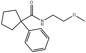 N-(2-METHOXYETHYL)(PHENYLCYCLOPENTYL)FORMAMIDE Struktur