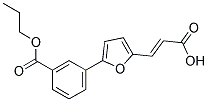 (2E)-3-(5-[3-(PROPOXYCARBONYL)PHENYL]-2-FURYL)ACRYLIC ACID Struktur