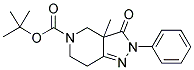 5-BOC-3A-METHYL-3-OXO-2-PHENYL-2,3,3A,4,6,7-HEXAHYDROPYRAZOLO[4,3-C]PYRIDINE Struktur