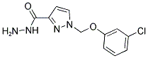 1-(3-CHLORO-PHENOXYMETHYL)-1 H-PYRAZOLE-3-CARBOXYLIC ACID HYDRAZIDE Struktur