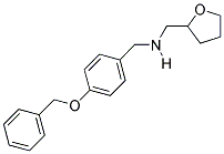 N-(4-(BENZYLOXY)BENZYL)-N-(TETRAHYDROFURAN-2-YLMETHYL)AMINE Struktur