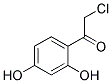 2-CHLORO-1-(2,4-DIHYDROXY-PHENYL)-ETHANONE Struktur