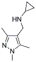 CYCLOPROPYL-(1,3,5-TRIMETHYL-1H-PYRAZOL-4-YLMETHYL)-AMINE Struktur