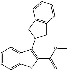 METHYL 3-(1,3-DIHYDRO-2H-ISOINDOL-2-YL)-1-BENZOFURAN-2-CARBOXYLATE Struktur