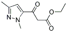 3-(2,5-DIMETHYL-2 H-PYRAZOL-3-YL)-3-OXO-PROPIONIC ACID ETHYL ESTER Struktur