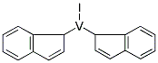 IODOBIS(INDENYL)VANDIUM(III) Struktur