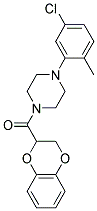 1-(5-CHLORO-2-METHYLPHENYL)-4-(2,3-DIHYDRO-1,4-BENZODIOXIN-2-YLCARBONYL)PIPERAZINE Struktur