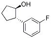 TRANS-2-(3-FLUOROPHENYL)CYCLOPENTANOL Struktur