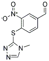 4-(4-METHYL-4H-[1,2,4]TRIAZOL-3-YLSULFANYL)-3-NITRO-BENZALDEHYDE Struktur