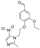 3-ETHOXY-4-[2-(2-METHYL-5-NITRO-1H-IMIDAZOL-1-YL)ETHOXY]BENZALDEHYDE Struktur