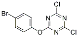 2,4-DICHLORO-6-(4-BROMOPHENOXY)-1,3,5-TRIAZINE Struktur