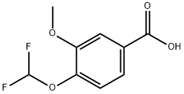 4-DIFLUOROMETHOXY-3-METHOXY-BENZOIC ACID Struktur