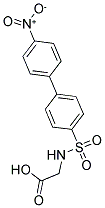 [[(4'-NITRO-1,1'-BIPHENYL-4-YL)SULFONYL]AMINO]ACETIC ACID Struktur