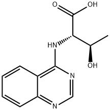 3-HYDROXY-2-(QUINAZOLIN-4-YLAMINO)-BUTYRIC ACID Struktur