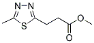 3-(5-METHYL-1,3,4-THIADIAZOL-2-YL)-PROPIONIC ACID METHYL ESTER Struktur