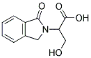 3-HYDROXY-2-(1-OXO-1,3-DIHYDRO-ISOINDOL-2-YL)-PROPIONIC ACID Struktur