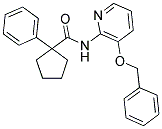 (PHENYLCYCLOPENTYL)-N-(3-(BENZYLOXY)(2-PYRIDYL))FORMAMIDE Struktur