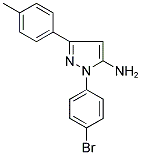 1-(4-BROMOPHENYL)-3-P-TOLYL-1H-PYRAZOL-5-AMINE Struktur