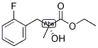 ETHYL (R)-2-HYDROXY-2-METHYL(2-FLUOROBENZENE)PROPANOATE Struktur