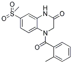 4-(2-METHYLBENZOYL)-7-(METHYLSULFONYL)-3,4-DIHYDROQUINOXALIN-2(1H)-ONE Struktur