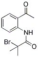 N-(2-ACETYLPHENYL)-2-BROMO-2-METHYLPROPANAMIDE Struktur