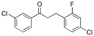 3'-CHLORO-3-(4-CHLORO-2-FLUOROPHENYL)PROPIOPHENONE Struktur