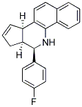 5H-BENZO[H]CYCLOPENTA[C]QUINOLINE, 6-(4-FLUOROPHENYL)-6,6A,7,9A-TETRAHYDRO- Struktur