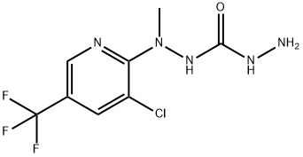 N''-[3-CHLORO-5-(TRIFLUOROMETHYL)-2-PYRIDINYL]-N''-METHYLCARBONIC DIHYDRAZIDE Struktur