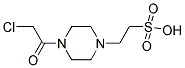 2-[4-(2-CHLORO-ACETYL)-PIPERAZIN-1-YL]-ETHANE SULFONIC ACID Struktur