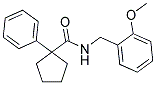 N-((2-METHOXYPHENYL)METHYL)(PHENYLCYCLOPENTYL)FORMAMIDE Struktur