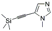 5-[(TRIMETHYLSILYL)ETHYNYL]-1-METHYLIMIDAZOLE Struktur